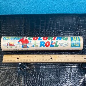 VINTAGE 30 foot Mailable Coloring Roll Theme “Heading West” by The Belmont Press